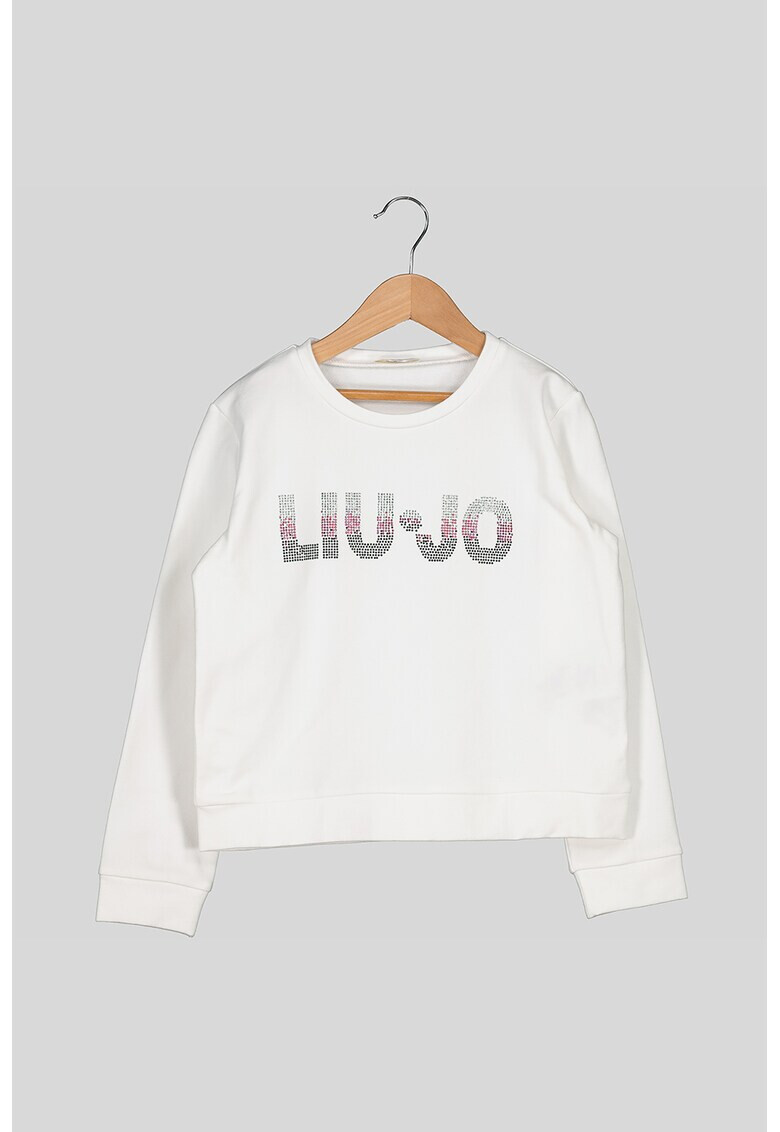 Liu Jo Bluza sport cu logo cu strasuri - Pled.ro