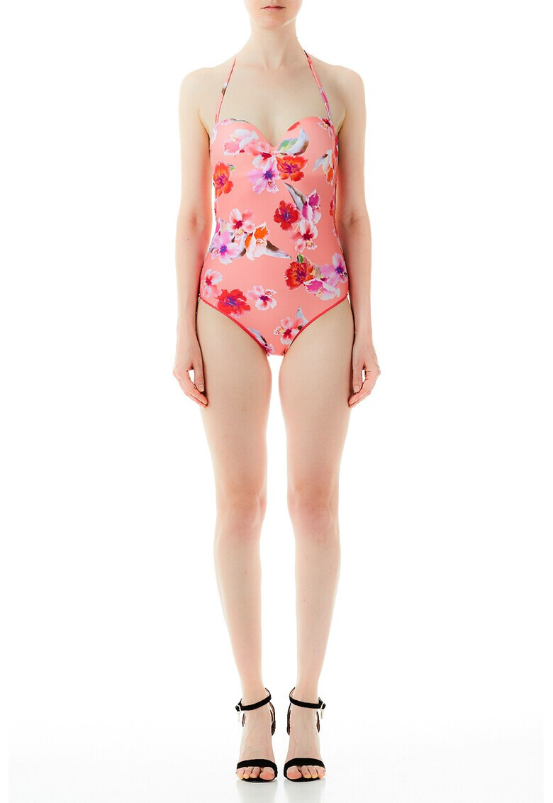 Liu Jo Costum de baie halter cu model floral - Pled.ro