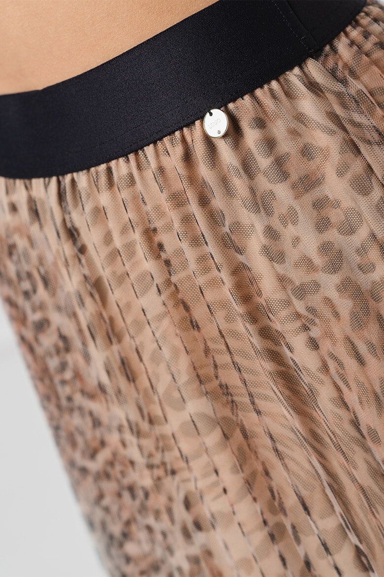 Liu Jo Fusta midi cu animal print - Pled.ro