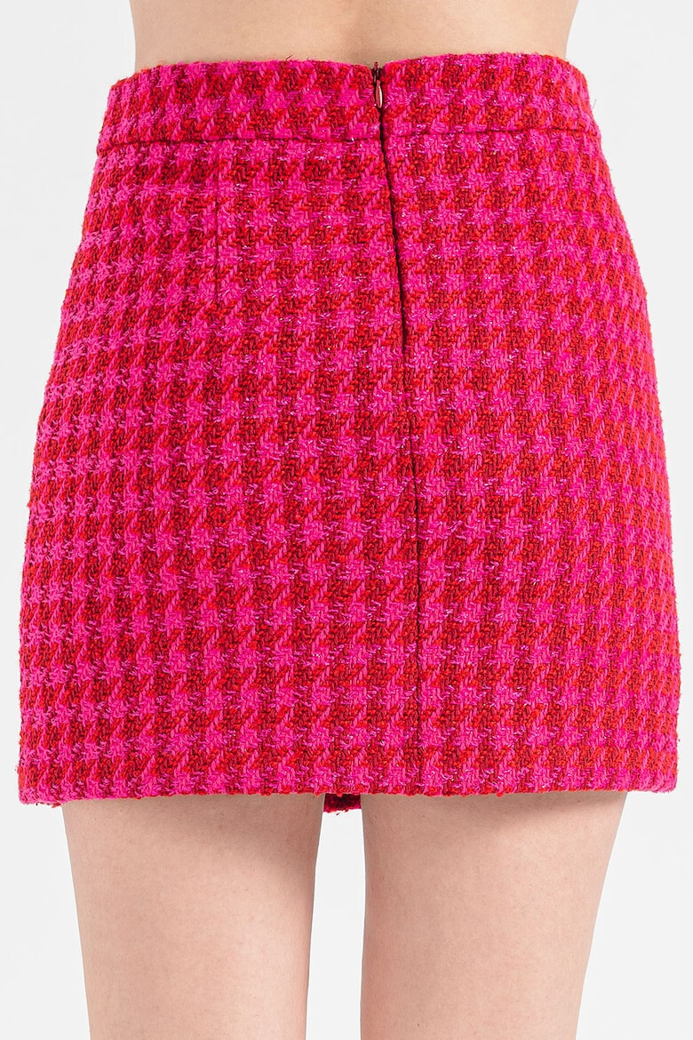 Liu Jo Fusta mini cu model houndstooth - Pled.ro