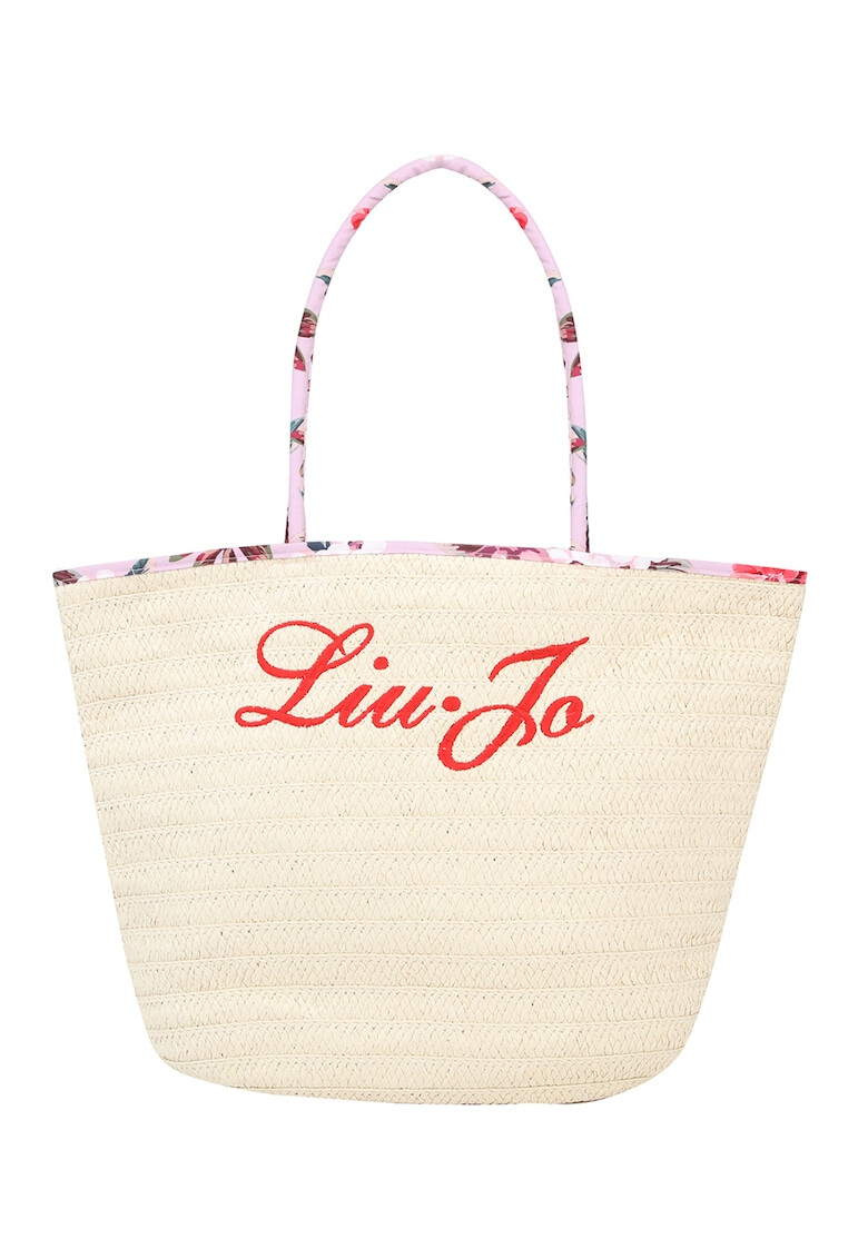 Liu Jo Geanta shopper de plaja cu logo brodat - Pled.ro