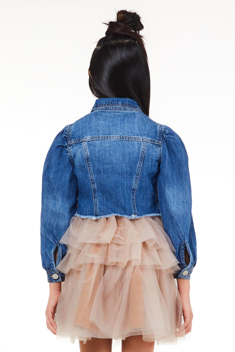 Liu Jo Jacheta crop de denim - Pled.ro