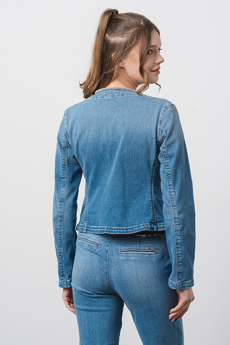 Liu Jo Jacheta crop de denim - Pled.ro