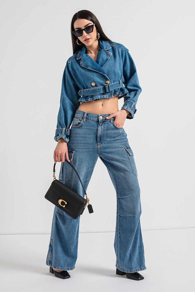 Liu Jo Jacheta din denim cu model trenci - Pled.ro