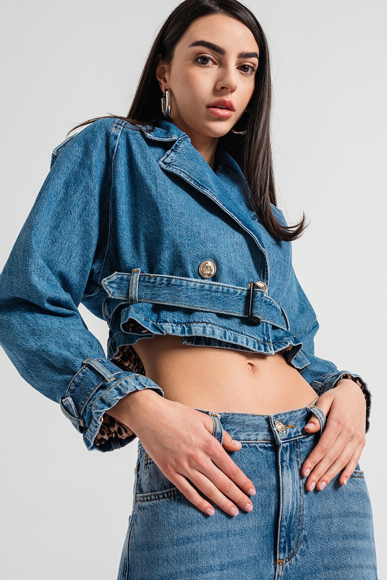 Liu Jo Jacheta din denim cu model trenci - Pled.ro