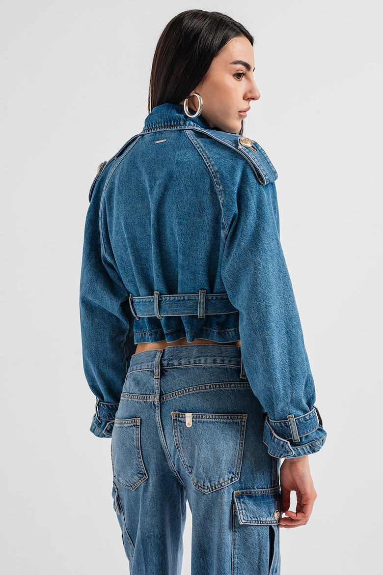 Liu Jo Jacheta din denim cu model trenci - Pled.ro