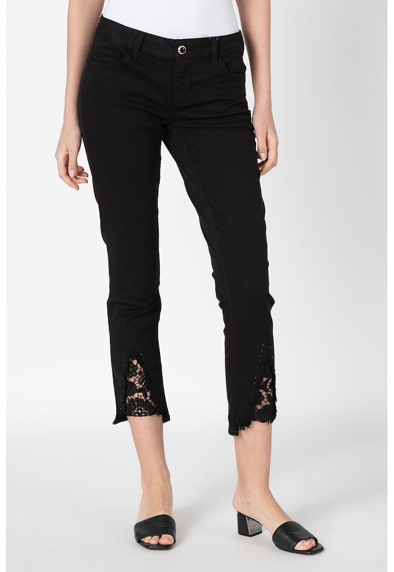 Liu Jo Pantaloni crop cu detalii brodate - Pled.ro