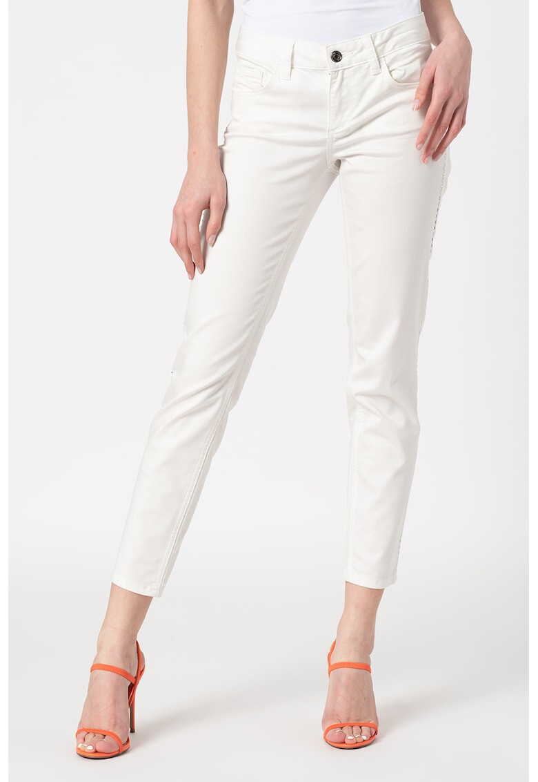 Liu Jo Pantaloni skinny crop cu aplicatii stralucitoare - Pled.ro