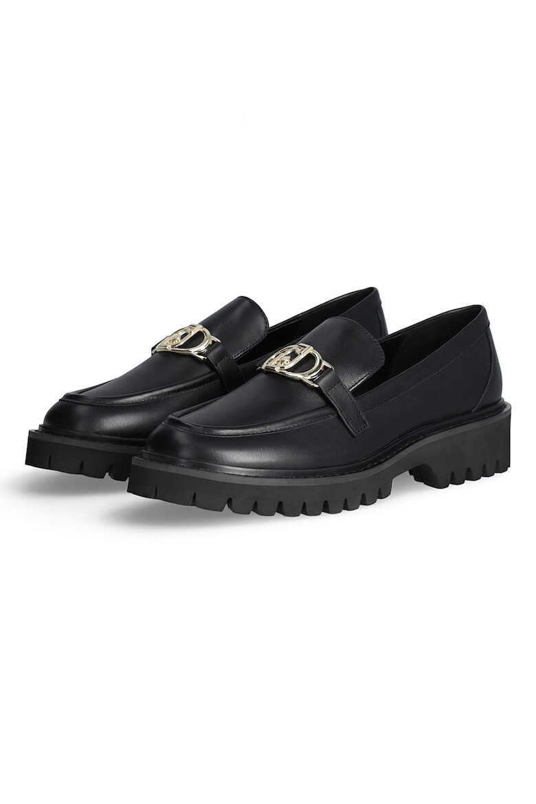 Liu Jo Pantofi loafer de piele cu aplicatie metalica - Pled.ro