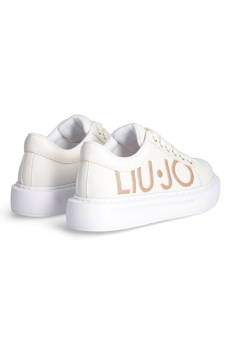 Liu Jo Pantofi sport de piele cu logo supradimensionat - Pled.ro