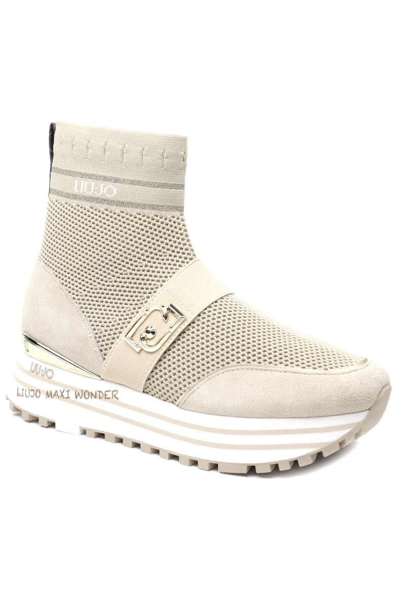 Liu Jo Sneakers dama MAXI WONDER 75 BA4061TX397S3191 bej - Pled.ro