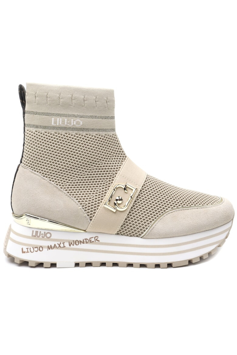 Liu Jo Sneakers dama MAXI WONDER 75 BA4061TX397S3191 bej - Pled.ro