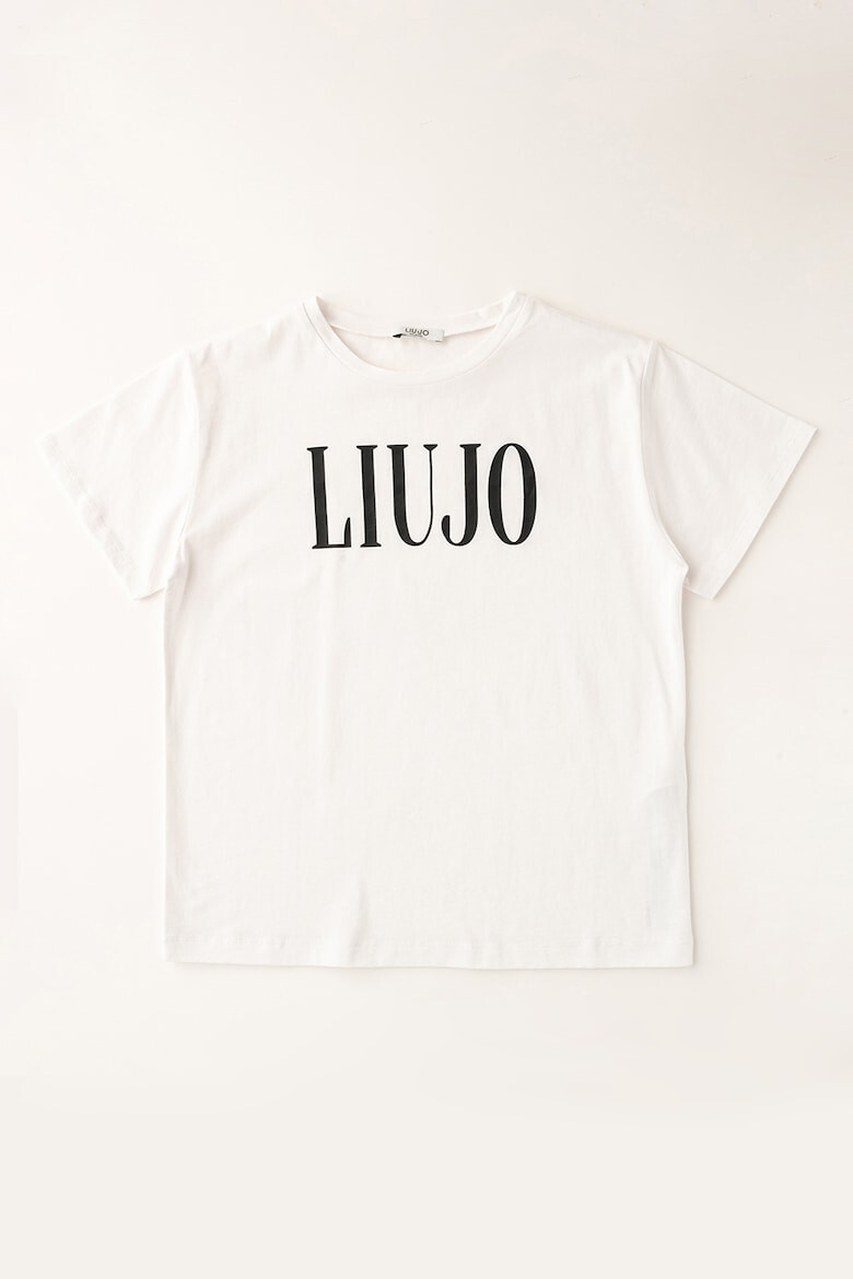 Liu Jo Tricou cu decolteu la baza gatului din bumbac - Pled.ro