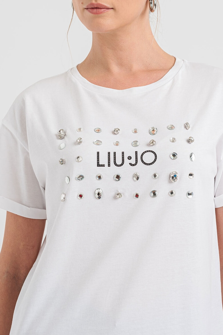 Liu Jo Tricou cu imprimeu logo si strasuri - Pled.ro