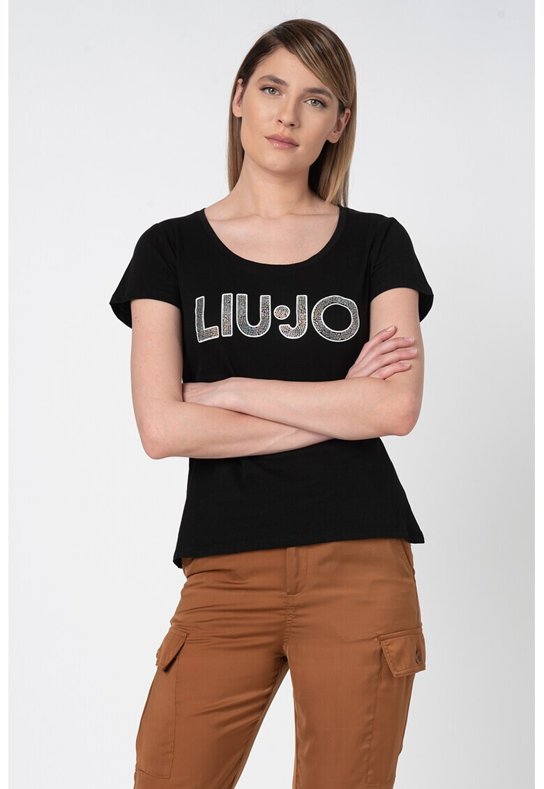 Liu Jo Tricou cu logo din strasuri - Pled.ro