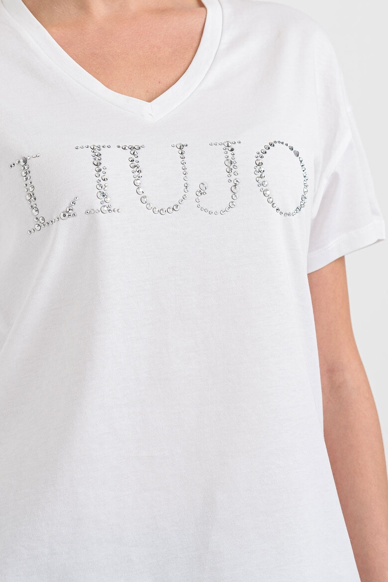 Liu Jo Tricou cu maneci cazute si strasuri - Pled.ro