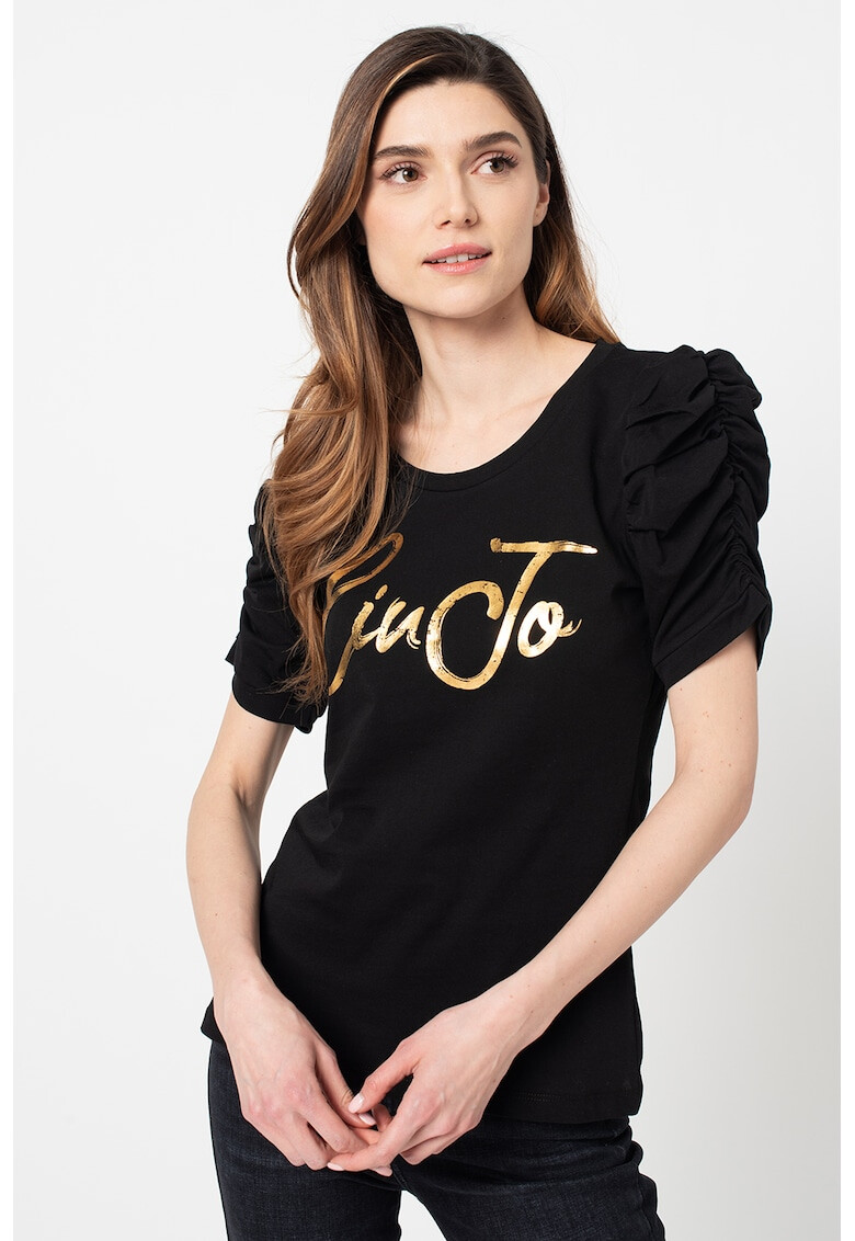 Liu Jo Tricou cu maneci cu fronseuri - Pled.ro