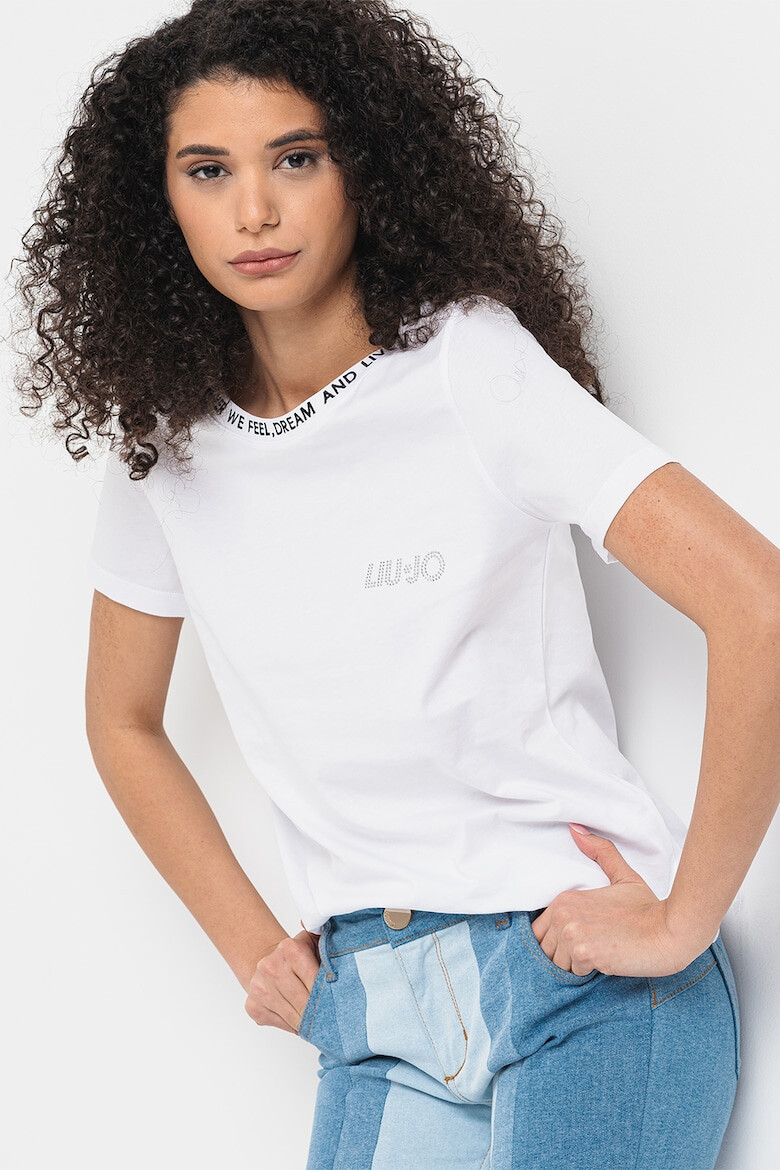 Liu Jo Tricou de bumbac cu aplicatie logo - Pled.ro