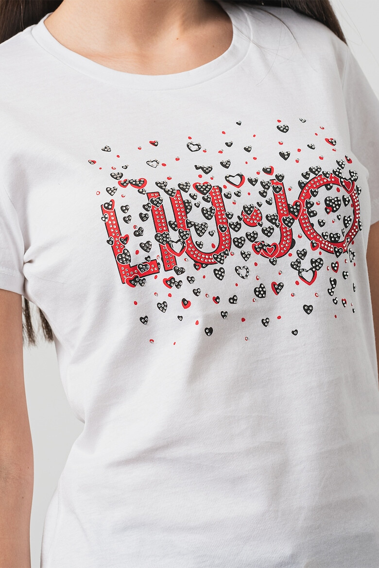 Liu Jo Tricou de bumbac cu strasuri - Pled.ro