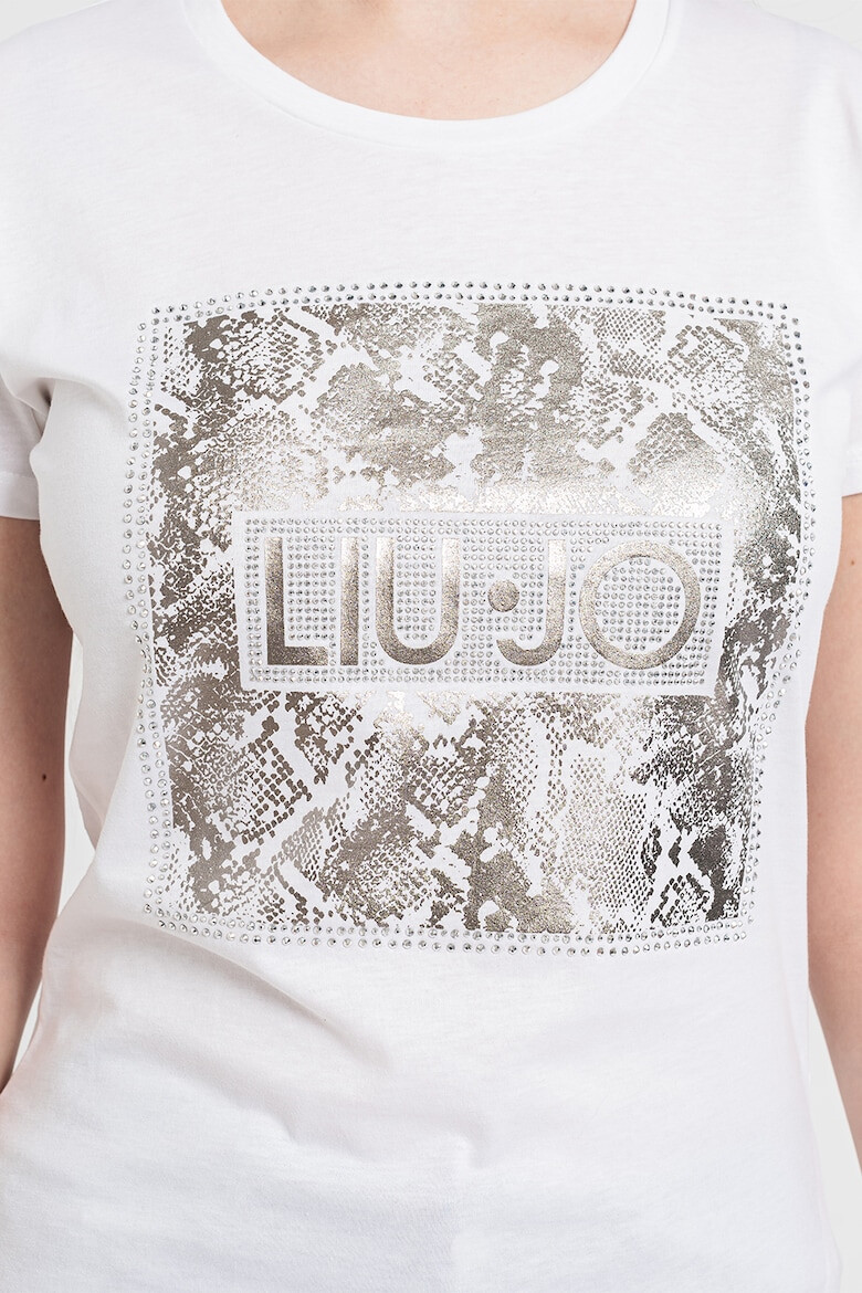 Liu Jo Tricou de bumbac cu strasuri - Pled.ro