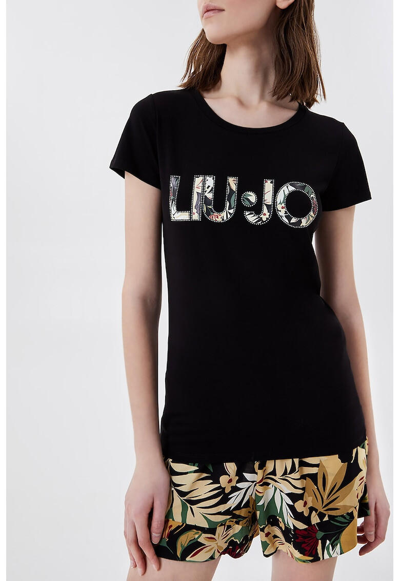 Liu Jo Tricou de plaja cu imprimeu logo - Pled.ro