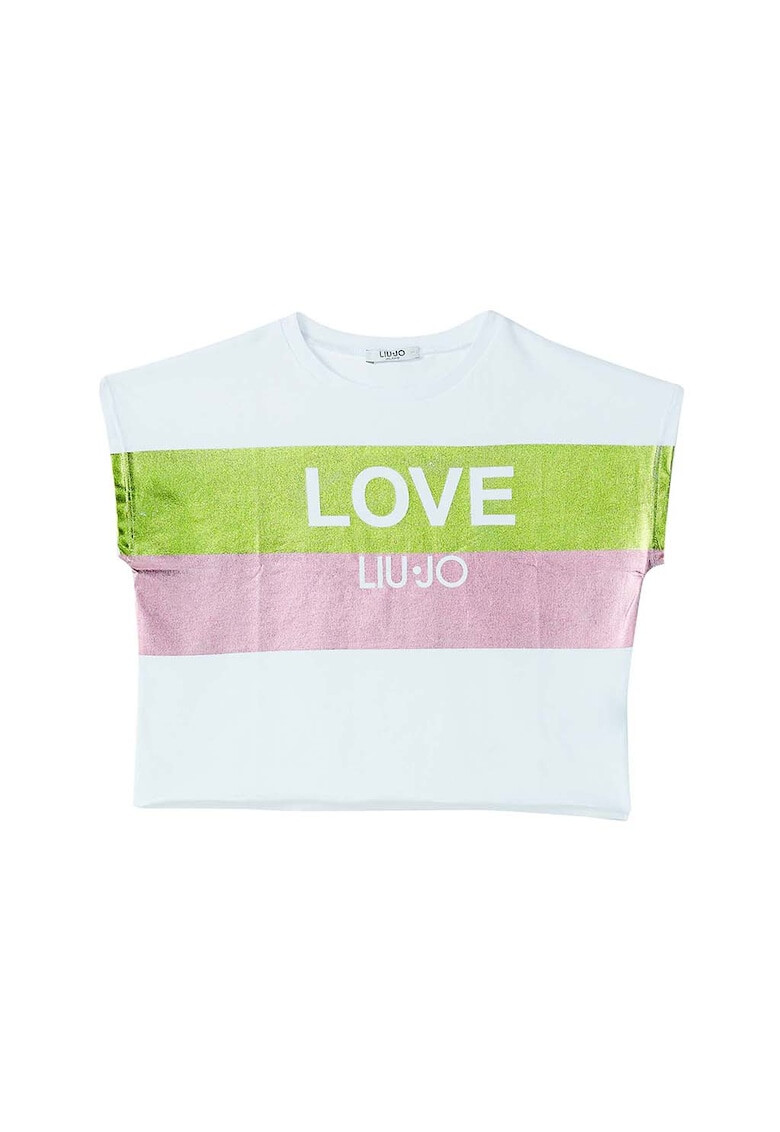 Liu Jo Tricou din bumbac cu imprimeu logo - Pled.ro