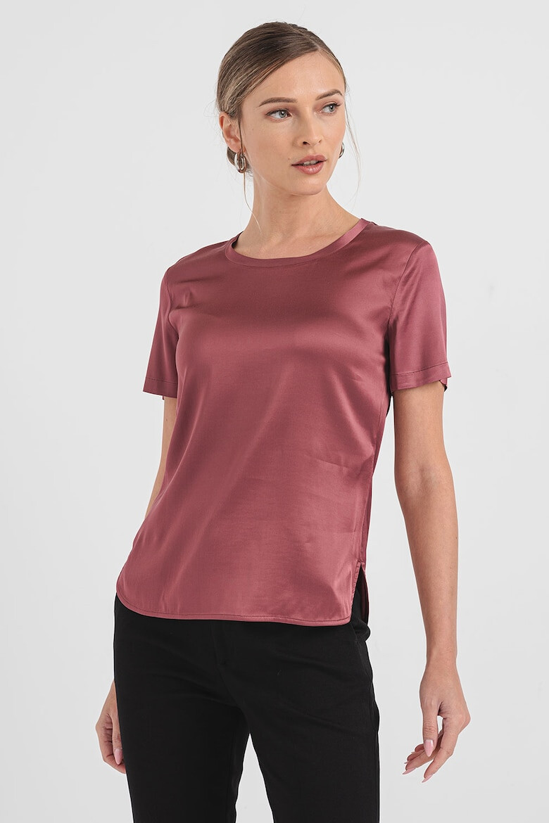 Liu Jo Tricou din satin cu slituri laterale - Pled.ro