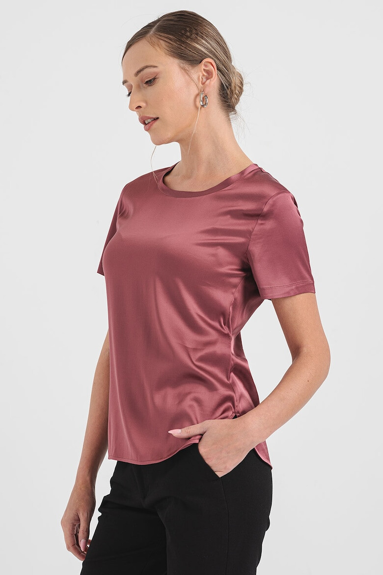 Liu Jo Tricou din satin cu slituri laterale - Pled.ro