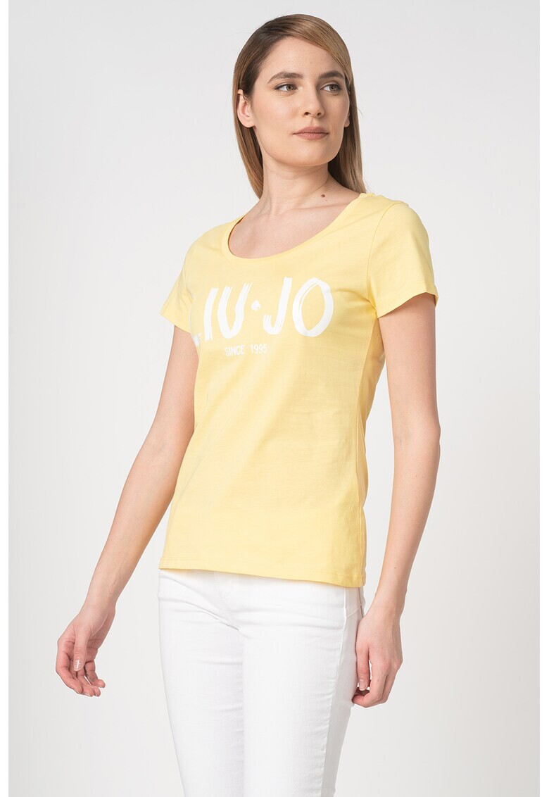 Liu Jo Tricou slim fit cu imprimeu logo - Pled.ro