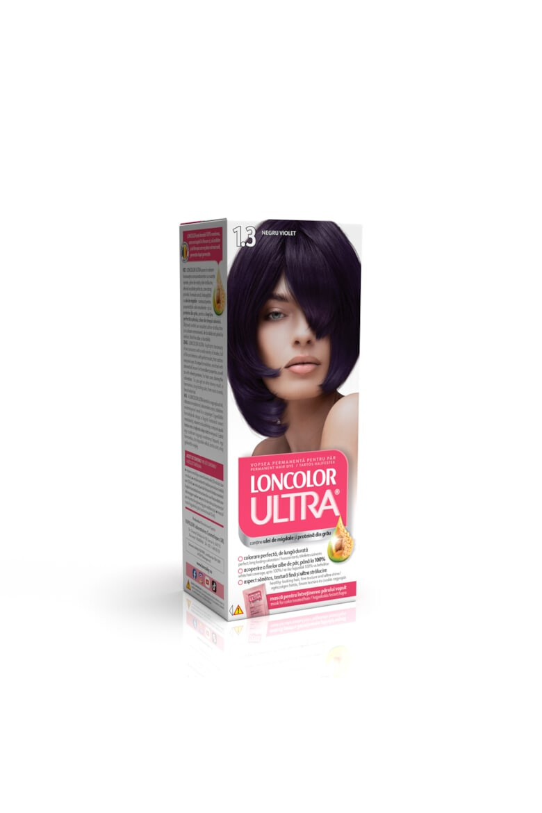 Loncolor Vopsea de Par Permanenta Ultra 1.3 Negru Violet 100 ml - Pled.ro