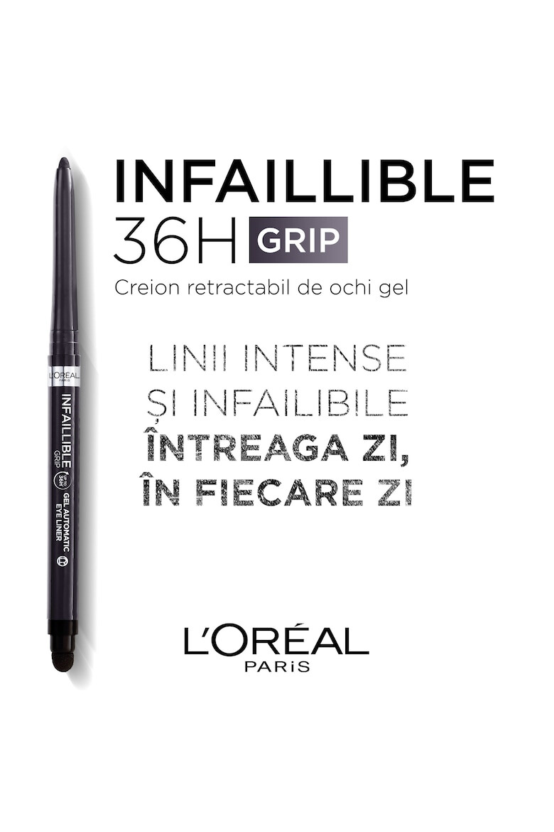 L'Oreal Paris Creion mecanic de ochi Gel Infaillible 36H Grip 1.2 g - Pled.ro