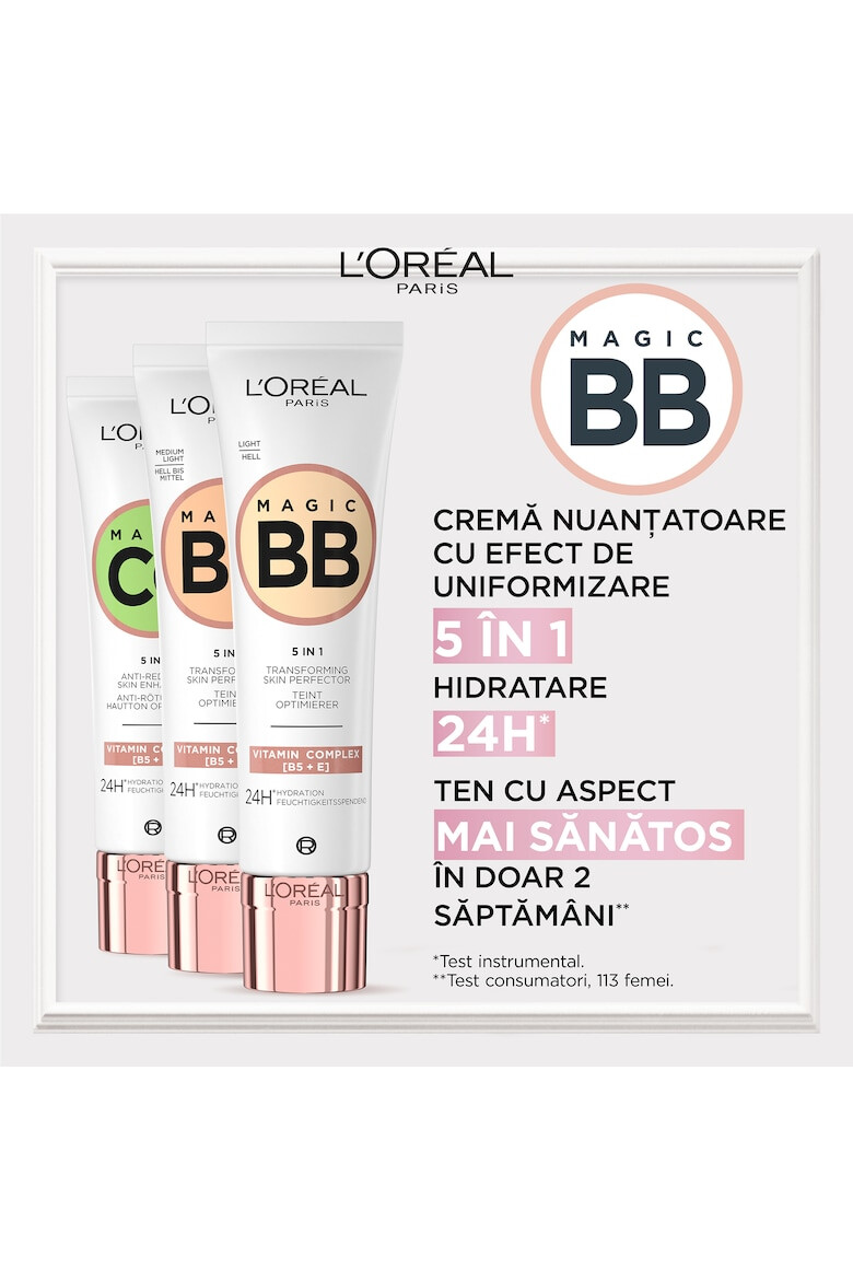 L'Oreal Paris Crema corectoare cu vitamine Magic BB 02 Light 30 ml - Pled.ro