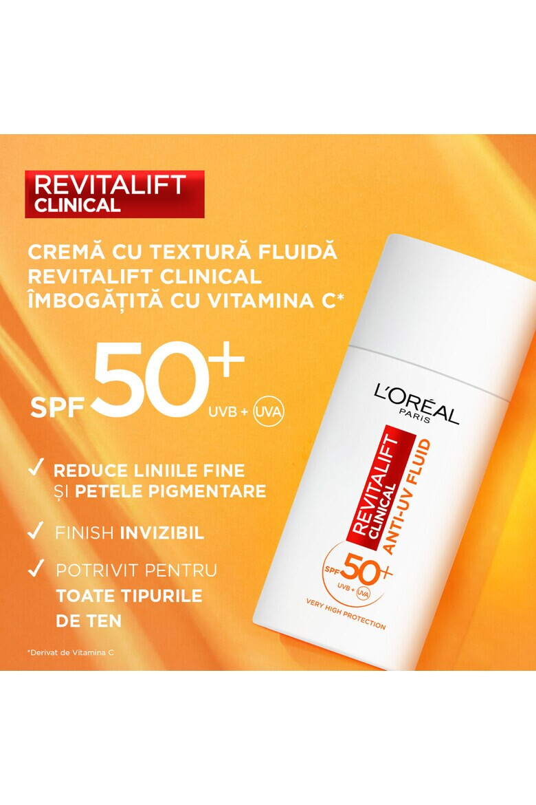 L'Oreal Paris Crema cu textura fluida Revitalift Clinical SPF 50+ - Pled.ro