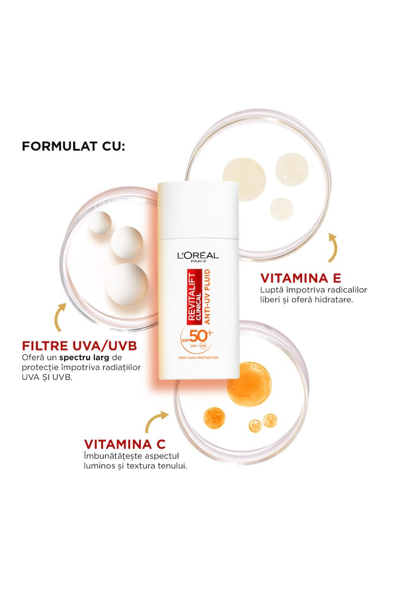 L'Oreal Paris Crema cu textura fluida Revitalift Clinical SPF 50+ - Pled.ro