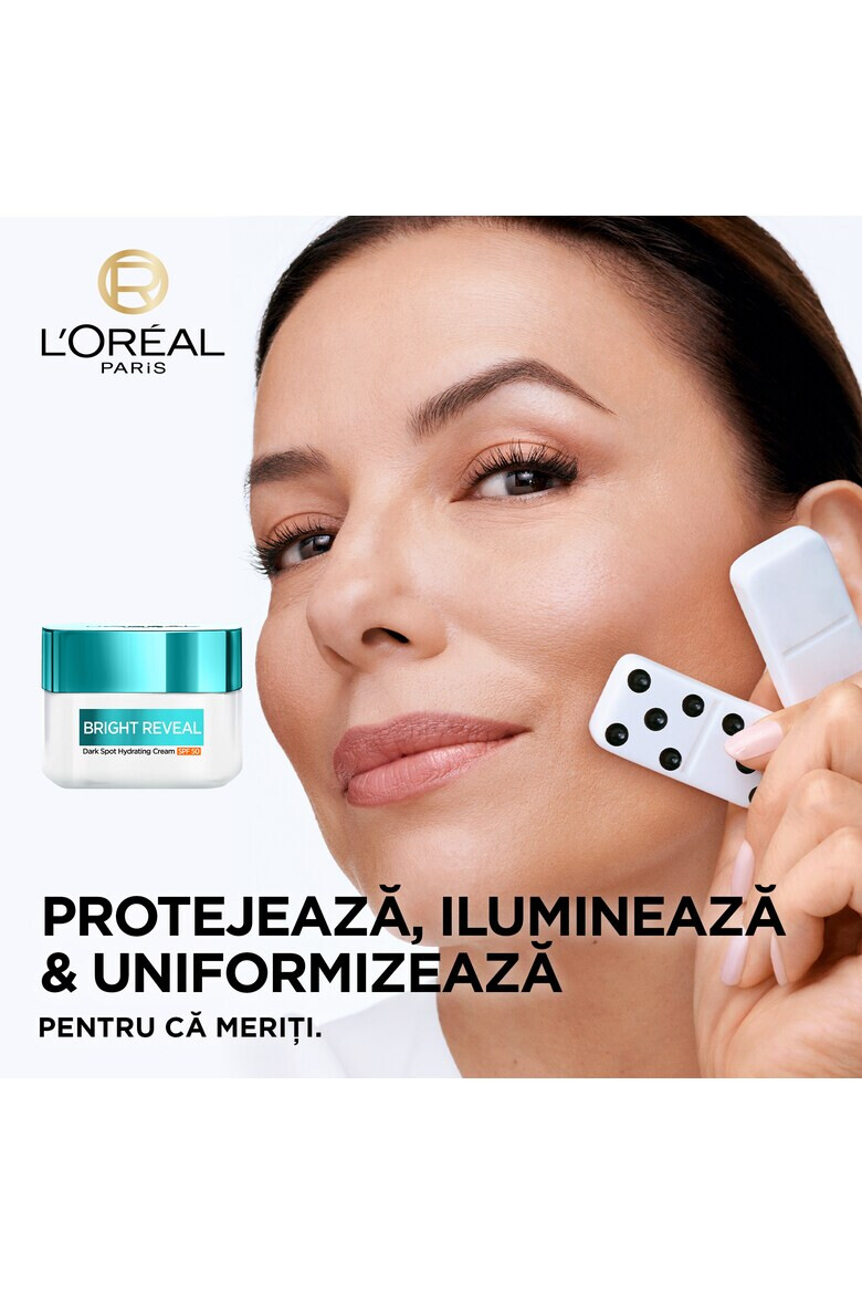 L'Oreal Paris Crema hidratanta Bright Reveal cu actiune impotriva petelor pigmentare SPF 50 50 ml - Pled.ro