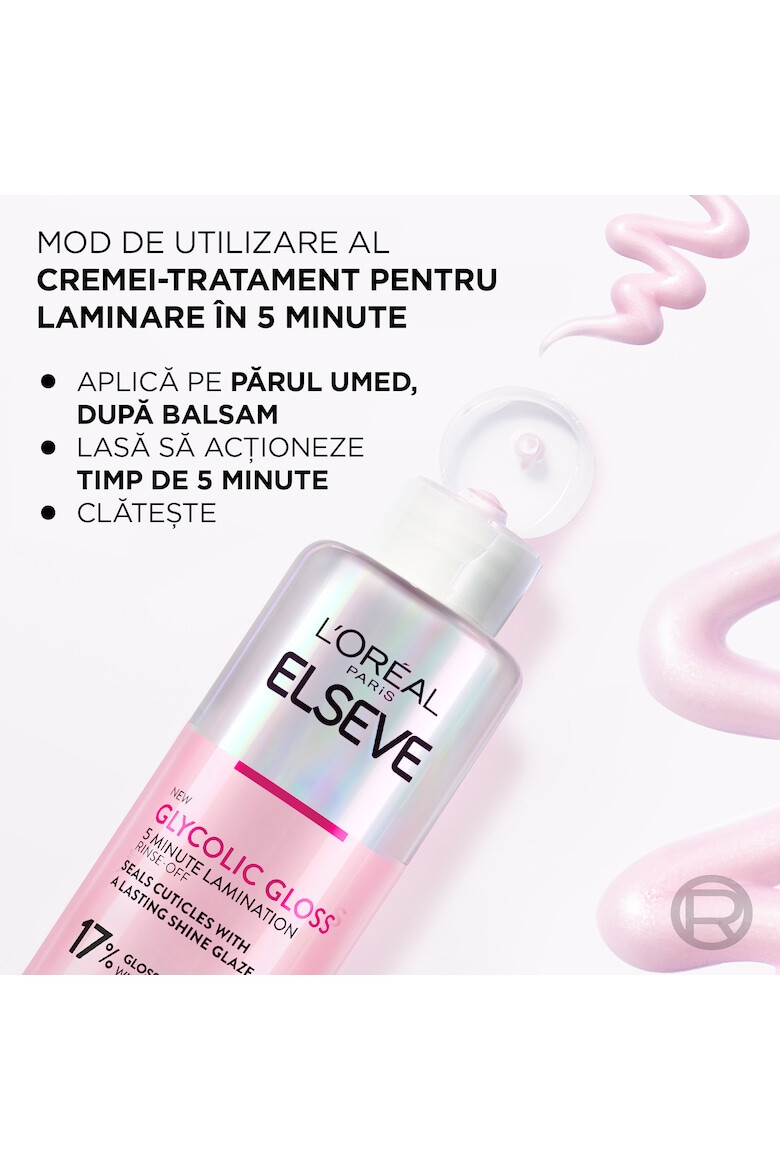 L'Oreal Paris Crema-tratament Elseve Glycolic Gloss pentru stralucirea parului 17% Acid Glicolic necesita clatire 200 ml - Pled.ro