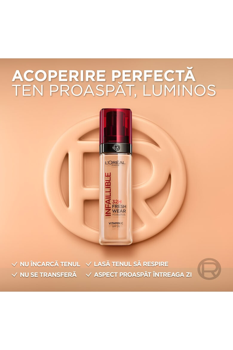 L'Oreal Paris Fond de ten rezistent la transfer Infaillible 32H Fresh Wear 30 ml - Pled.ro