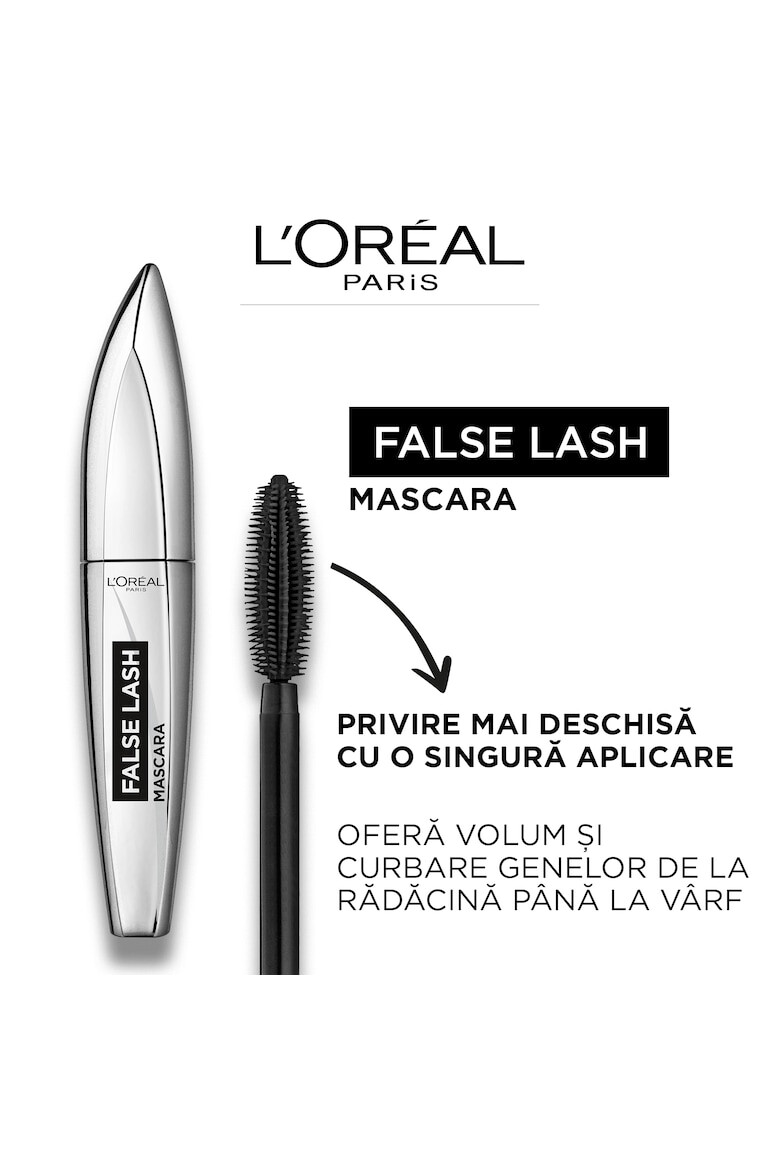 L'Oreal Paris Mascara cu efect de gene false False Lash Black 8.9 ml - Pled.ro