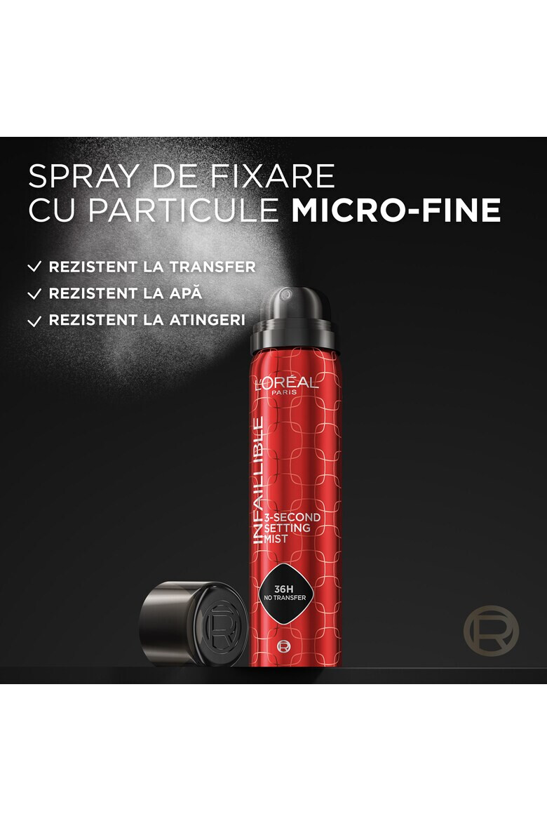 L'Oreal Paris Spray de fixare machiaj Infaillible 3 second 75 ml - Pled.ro