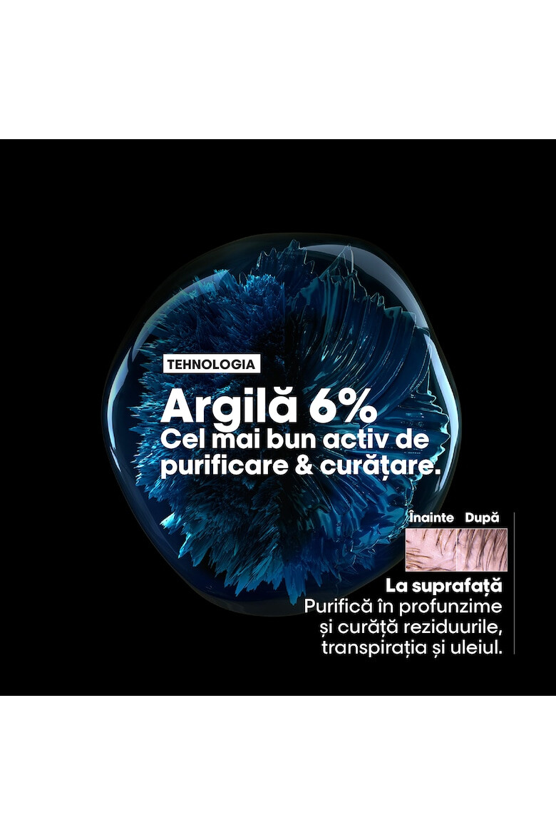 L'Oreal Professionnel Masca cu argila 2 in 1 cu utilizari multiple pentru scalp gras L’Oreal Professionnel Serie Expert Scalp Advanced cu 6% argilă 250ml - Pled.ro