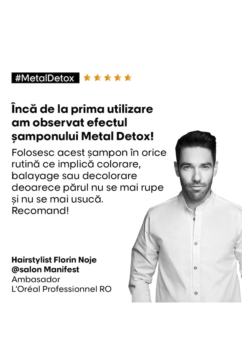 L'Oreal Professionnel Sampon L'Oréal Professionnel Serie Expert Metal Detox pentru toate tipurile de par decolorat colorat sau balayage FARA SULFATI - Pled.ro