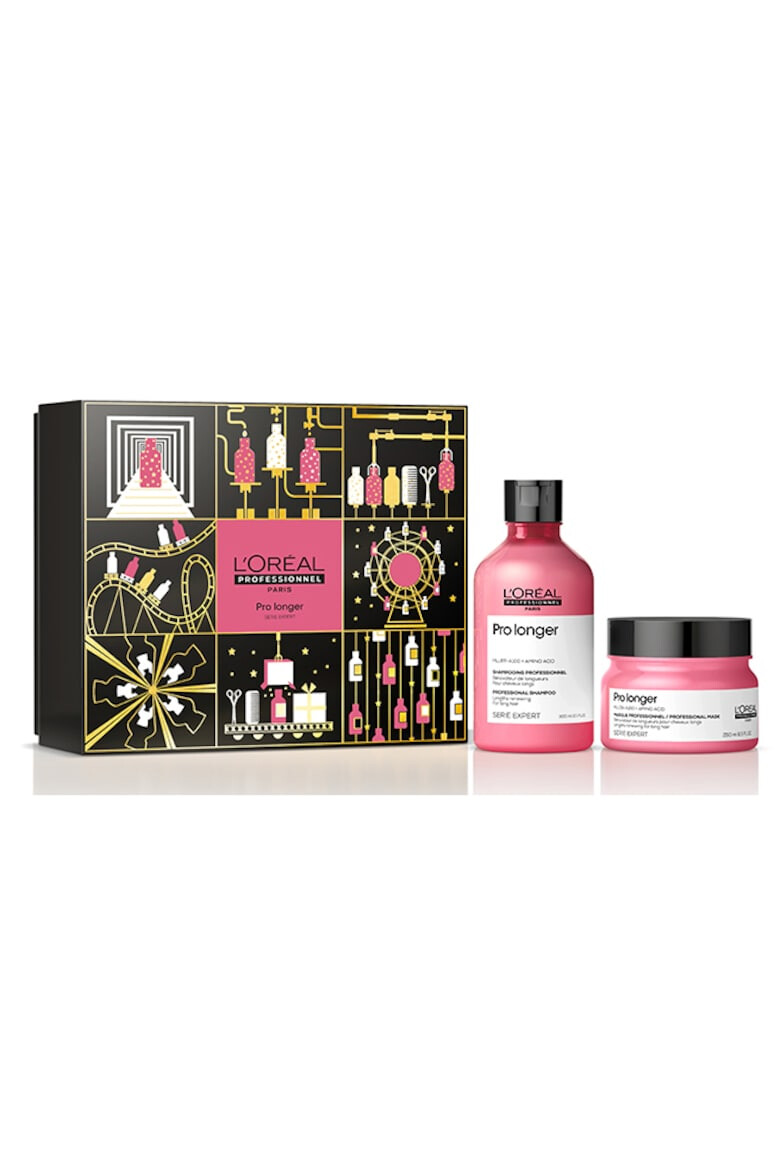 L'Oreal Professionnel Set 2 produse profesionale pentru fortifierea parului L'Oréal Professionnel Serie Expert PRO LONGER: Sampon 300 ml + Masca 250 ml - Pled.ro