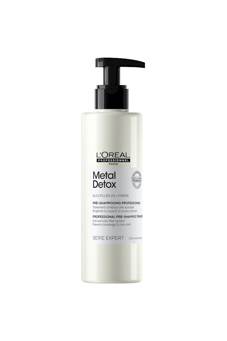 L'Oreal Professionnel Tratament pre-sampon L’Oreal Professionnel Serie Expert Metal Detox cu 2% Glicofiller reumple fibra previne ruperea parului si mentine culoarea 250 ml - Pled.ro