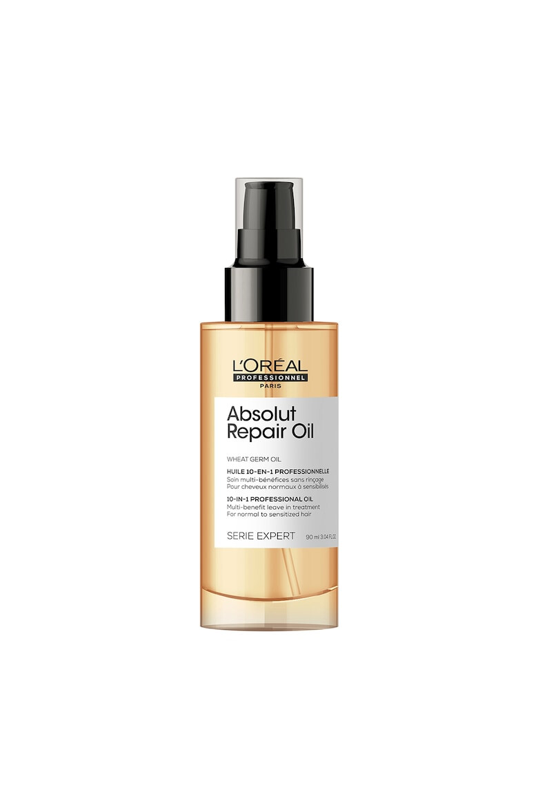 L'Oreal Professionnel Ulei de par L’Oreal Professionnel Serie Expert Absolut Repair multi-beneficii fara clatire pentru par uscat si deteriorat cu ulei de germeni de grau & proteine pentru restructurarea si refacerea fibrei 90ml - Pled.ro