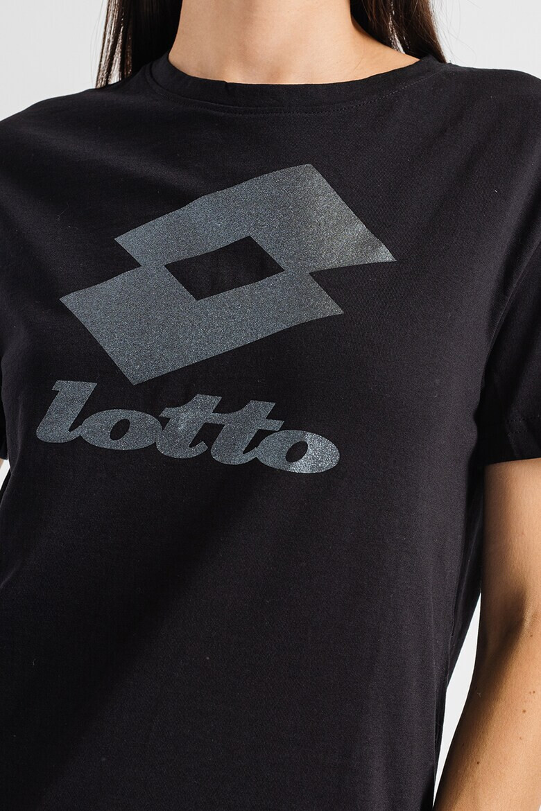 Lotto Tricou cu imprimeu logo si decolteu la baza gatului Smart III - Pled.ro