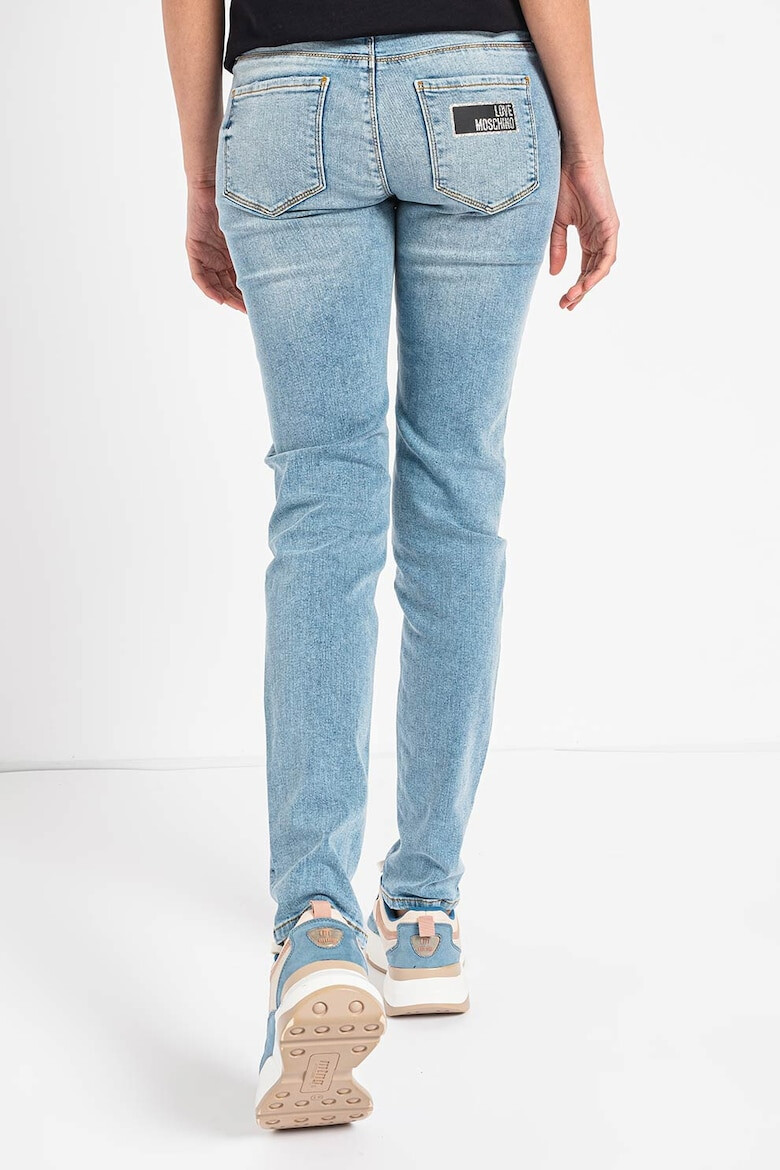 Love Moschino Blugi skinny cu aspect decolorat - Pled.ro