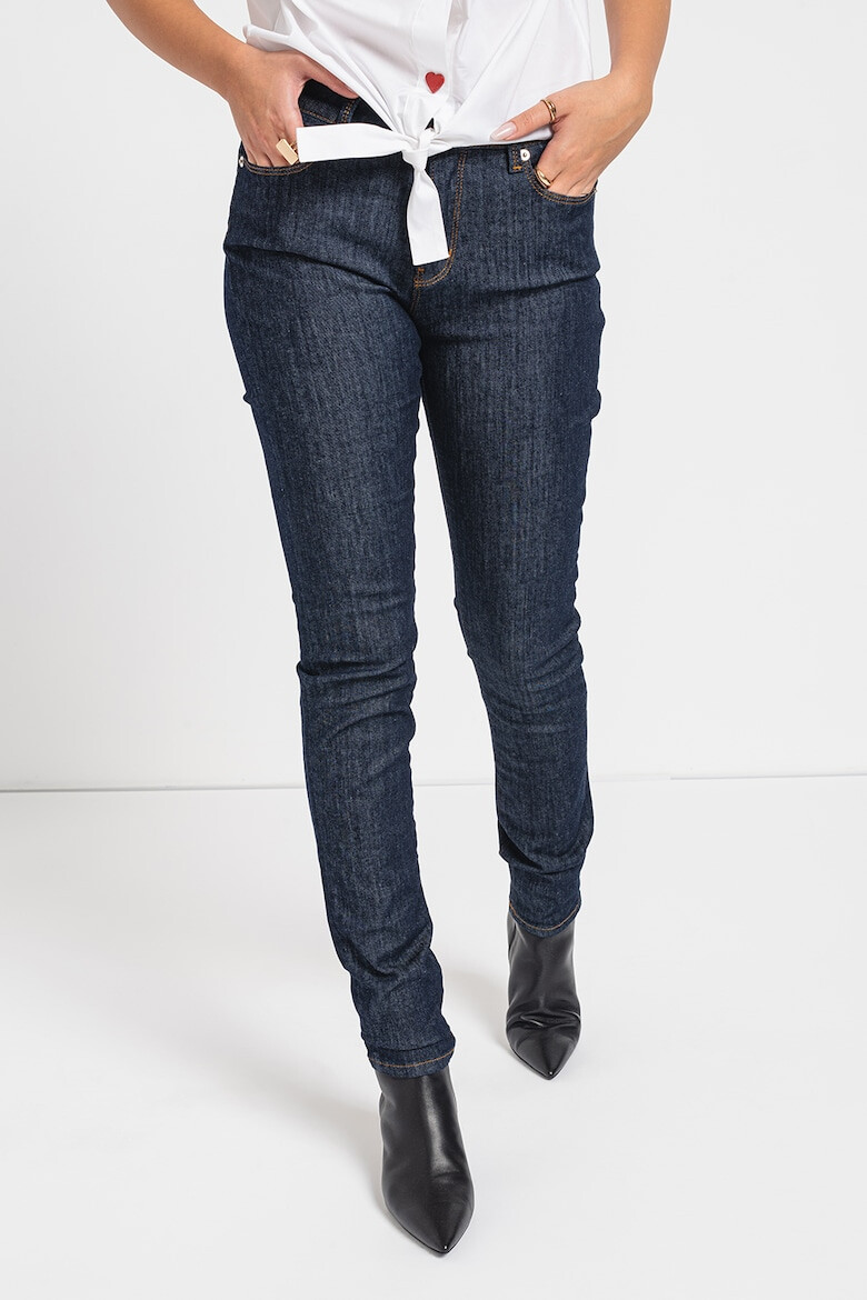 Love Moschino Blugi skinny cu talie joasa - Pled.ro