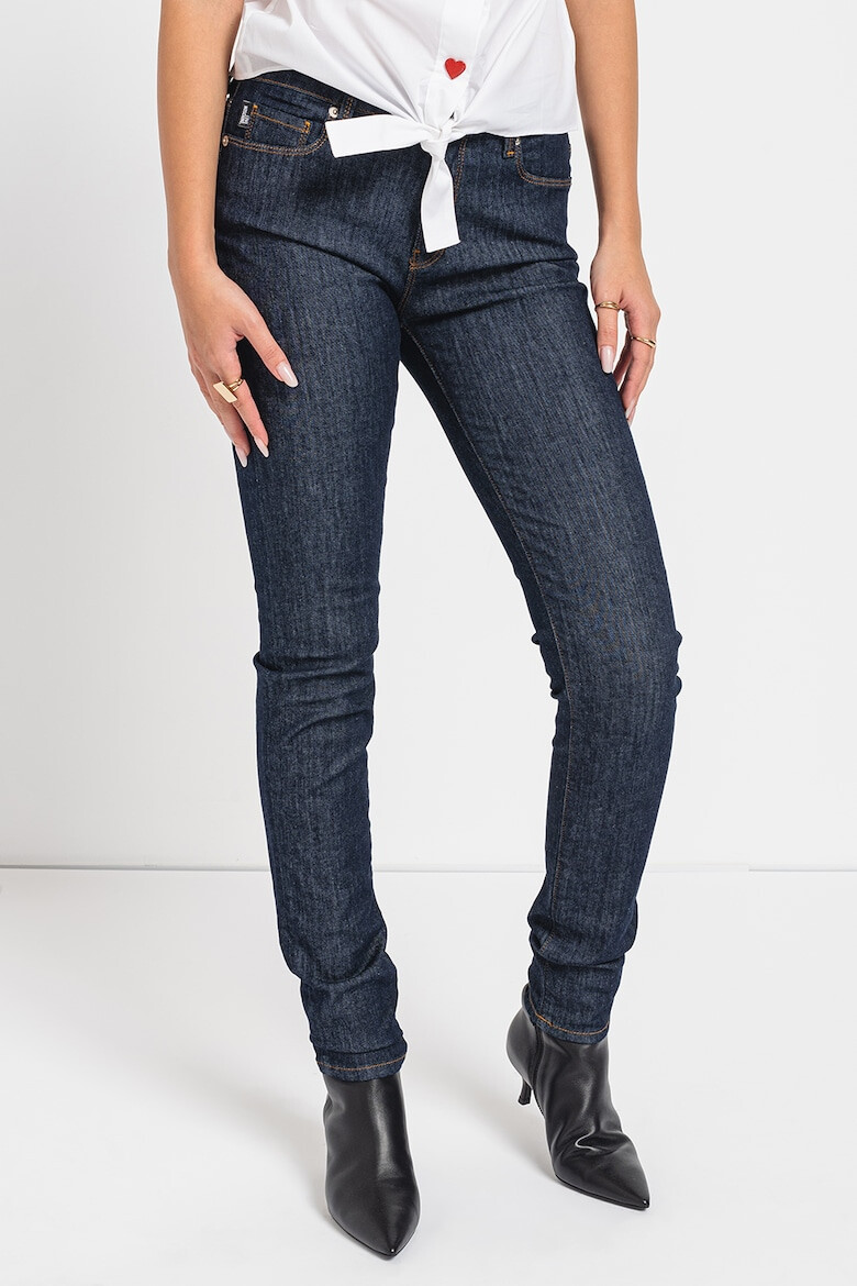 Love Moschino Blugi skinny cu talie joasa - Pled.ro