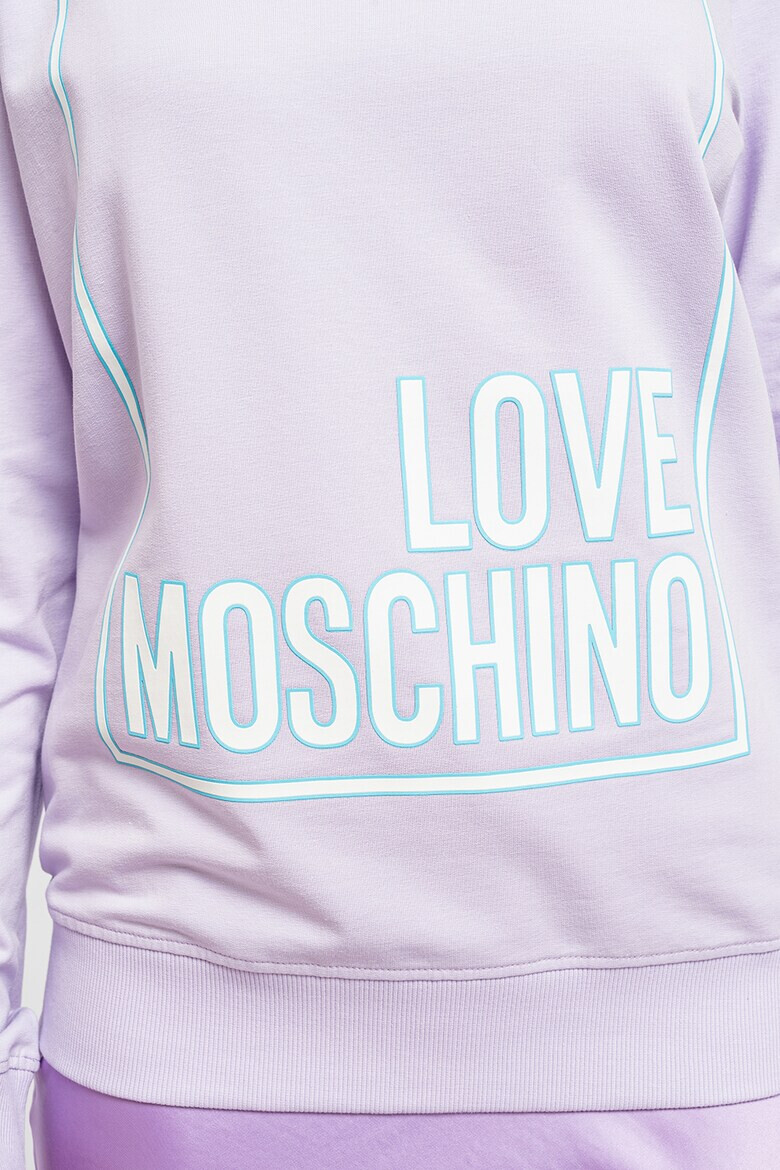 Love Moschino Bluza de trening cu imprimeu logo - Pled.ro