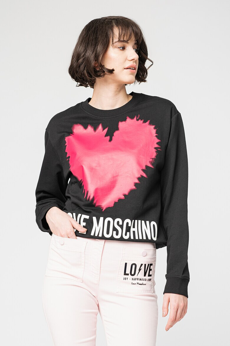 Love Moschino Bluza sport cu imprimeu logo - Pled.ro